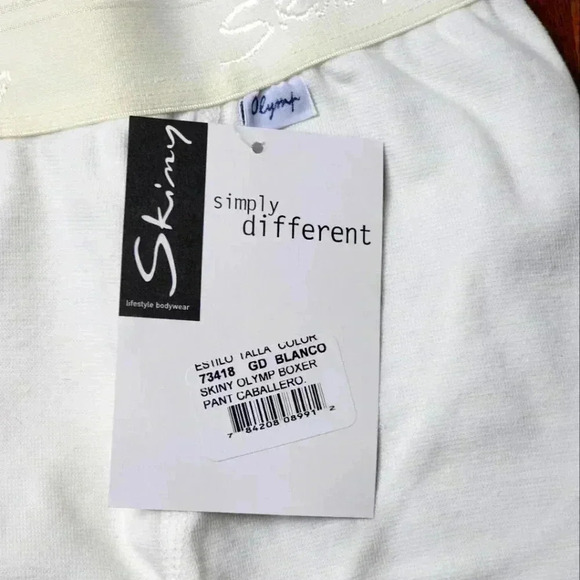 NWT Skiny boxer briefs in white vintage button fly 100% cotton. Large - Picture 3 of 4